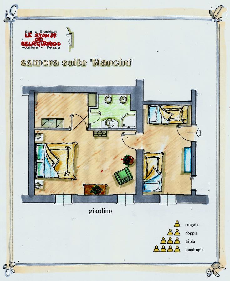B&B Le Stanze Del Belriguardo Voghiera Ngoại thất bức ảnh